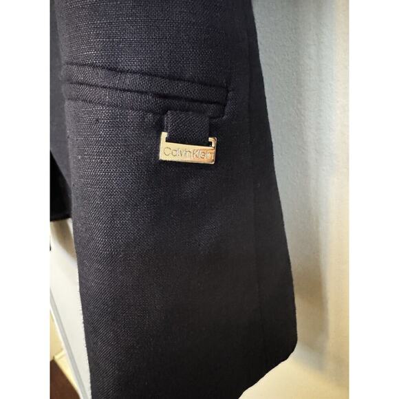 Calvin Klein Women’s Blue Business Open Front Blazer Suit W/ Pants Size 8 - Picture 3 of 13